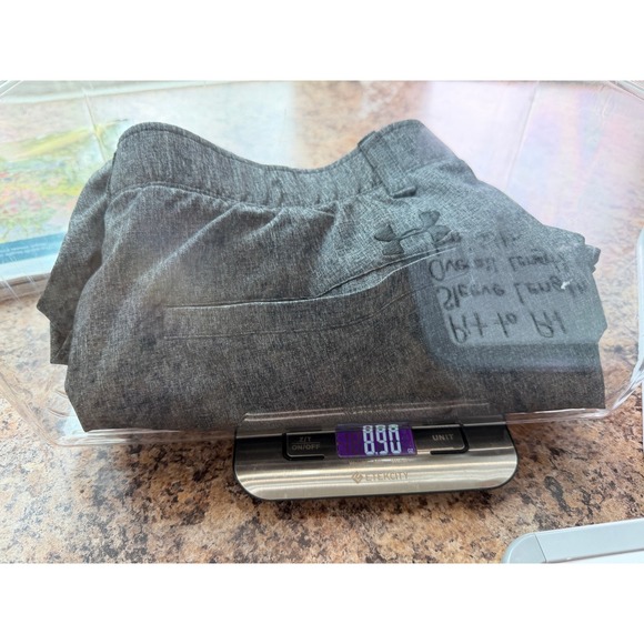 Under Armour Mens HeatGear Golf Shorts Gray Heather Size 36 Waist Grip Logo - Picture 9 of 9